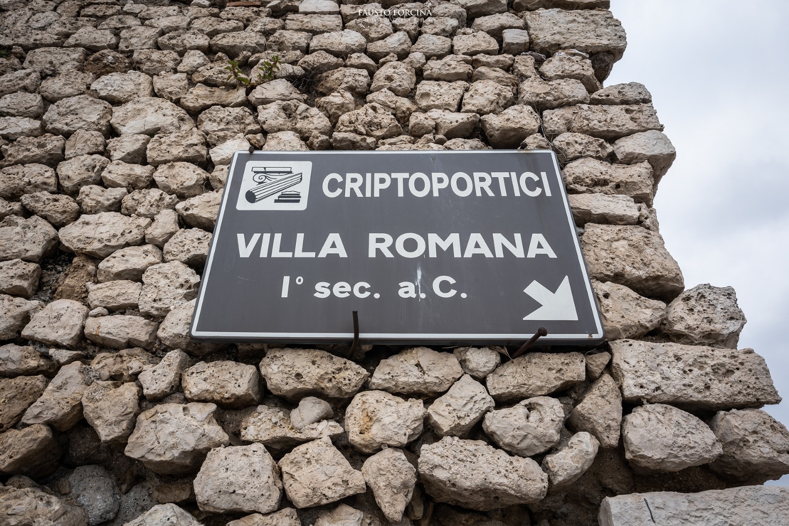 I criptoportici sotto la Villa Comunale di Formia.