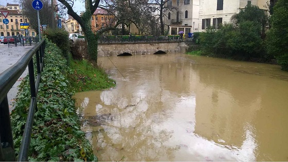 Acqua alta a Ponte Furo (immagine di repertorio)