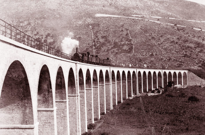 Il Viadotto del Pontone altempo della Linea degli Aurunci.