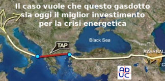 Gasdotto TAP, Aduc: “miglior investimento contro crisi energetica”