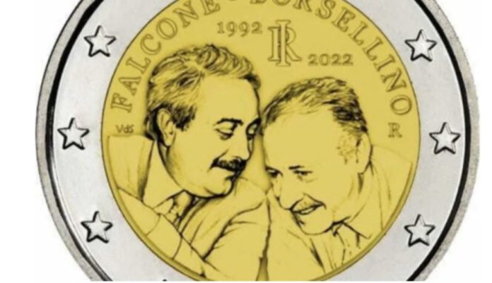 Falcone e Borsellino nella moneta da due euro