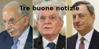 Tre buone notizie, Aduc: Mattarella, Amato, Draghi Amato, Mattarella, Draghi