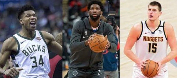 Antetokounmpo, Embiid e Jokic