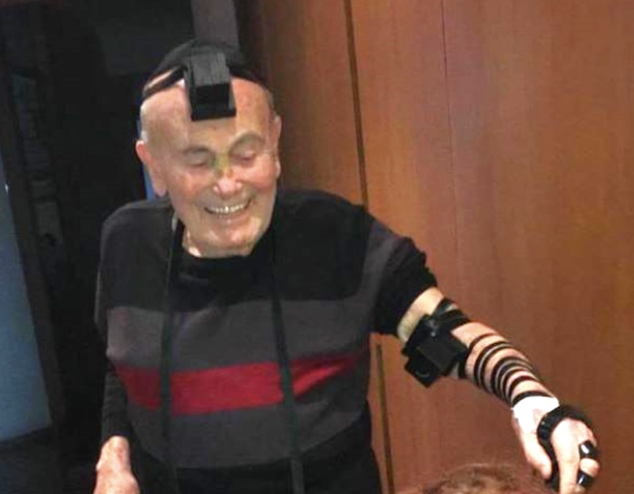 Carlo Rimini con i Tefillin