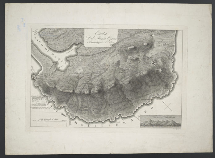 Carta Del Monte Circeo e Circondarj di S. Felice.