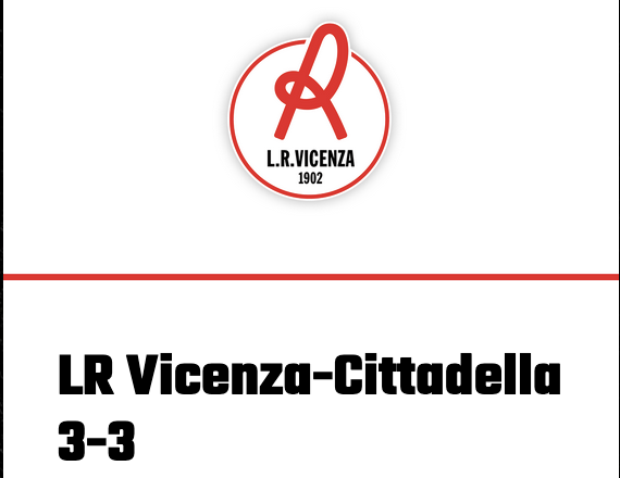 LR Vicenza - Cittadella 3-3