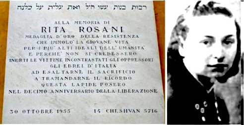 Targa commemorativa di Rita Rosani