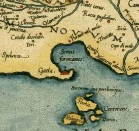 Antica mappa del 1570 menzionante Scauri