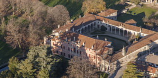 Dimore Storiche Italiane, con rete d’eccellenza Ville Venete o Dimore Amiche, Project Work Master in Management Cultura Beni Artistici Dimore amiche tra cui Villa da Schio a Castelgomberto (vista aerea)
