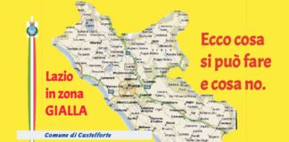 Lazio in zona gialla. Ecco cosa si può fare e cosa no.