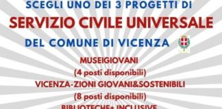 Servizio civile, posti disponibili per il progetto i servizio civile del Comune di Vicenza “Vicenza-zioni Giovani&Sostenibili” Vicenza-zioni Giovani&Sostenibili