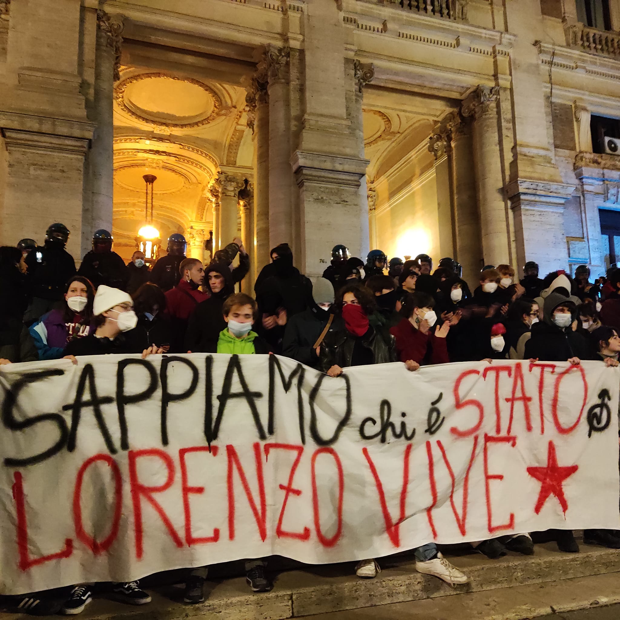 Manifestazione a Roma per Lorenzo Parelli