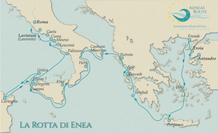 Le tappe del viaggio di Enea