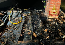 Arcugnano, canna fumaria innesca l’incendio di un tetto vigili del fuoco veneto incendio tetto arcugnano