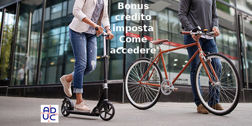 Bonus/credito imposta mobilità sostenibile