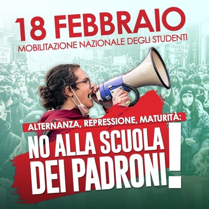 Manifestazioni contro scuola-lavoro