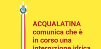 Comunicazione Acqualatina: Interruzione Idrica nel Comune di Castelforte