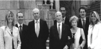 Scompare a 103 anni commendatore Nicola Amenduni, sindaco di Vicenza Rucco proclama lutto cittadino. Cordoglio del direttore e di ViPiù.it Famiglia Amenduni, col commendatore Nicola al centro (foto di archivio)