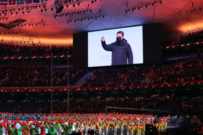 Olimpiadi invernali di Pechino, cerimonia di apertura (foto IlPost.it)