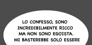 Viva Marx, viva Lenin, viva Disney. Ma Claudio Mellana trova anche il… tratto per scherzare sui ricchi e sull’avocato del popolo Ricchi: PER LORO PIATTO STRARICCO MI CI FICCO, di Claudio Mellana