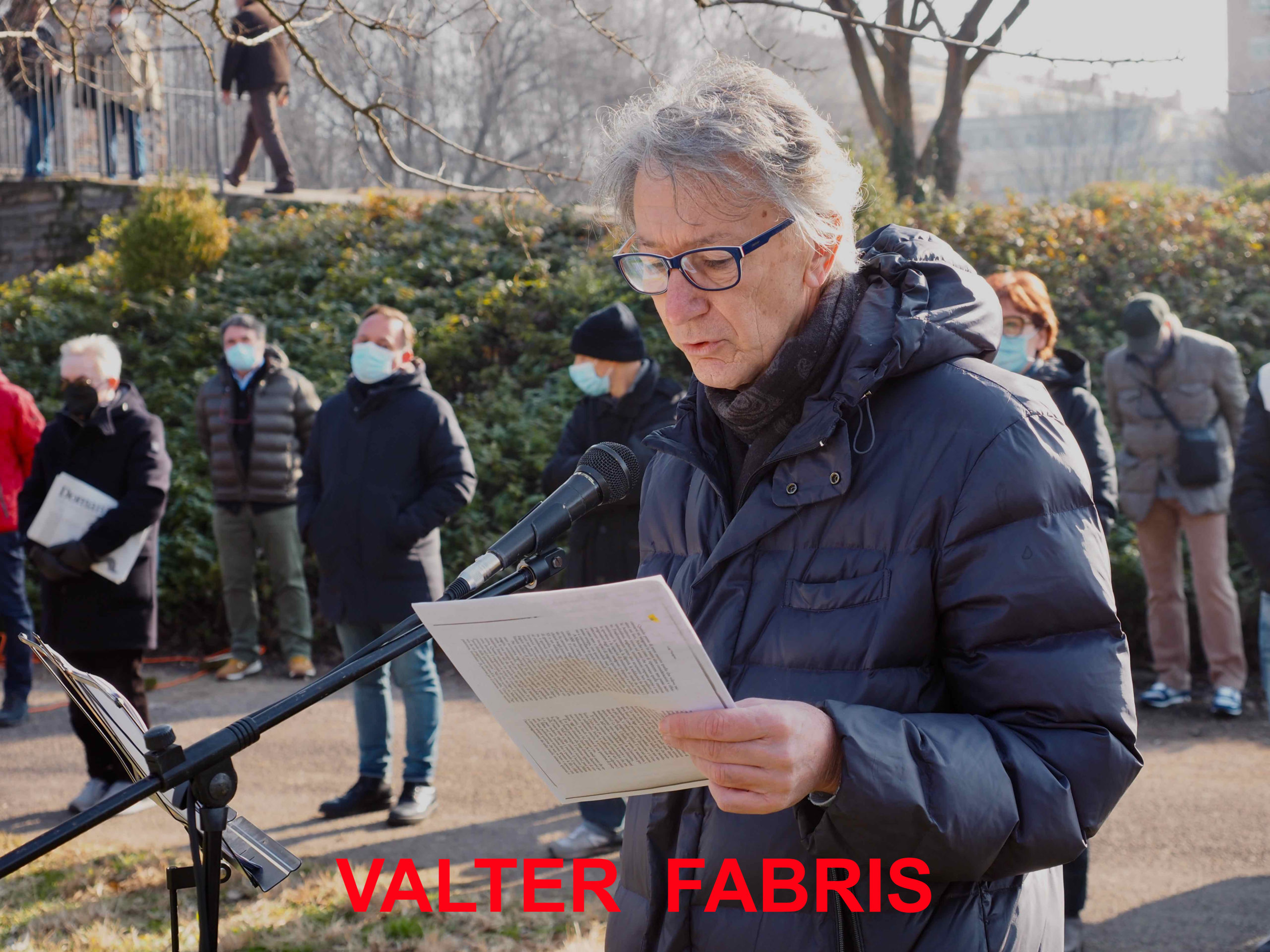 Valter Fabris, foto di Maurizio Morelli sulla Memoria