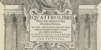 La Vicenza del Passato, gli anni trenta del 500: cambia tutto nella vita di Andrea Palladio Andrea Palladio: frontespizio de "I quattro libri dell'architettura"