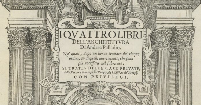 Andrea Palladio: frontespizio de 