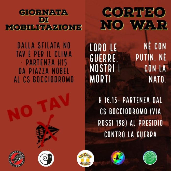 Stop War! Mobilitazione contro la guerra e no Tav