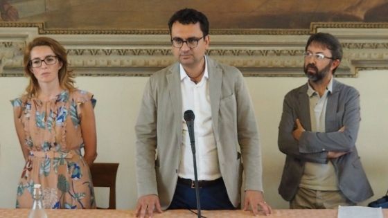 Amministrazione Vicenza con ass. Siotto e sindaco Rucco ringrazia Riccardo Brazzale
