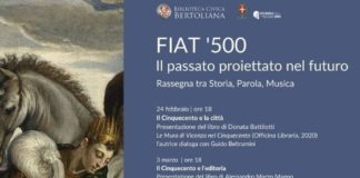 “Fiat ‘500: Il passato proiettato nel futuro”. Ass. Simona Siotto e pres. Bertoliana Visentin: rassegna a Vicenza tra Storia, Parola, Musica Fiat 500, rassegna a Vicenza