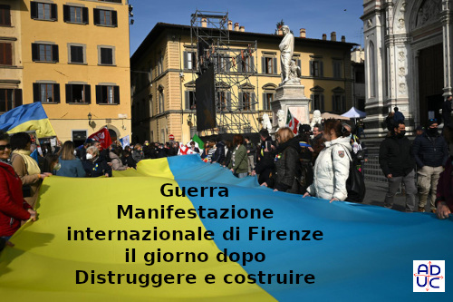 Pace in Ucraina, manifestazione a Firenze