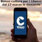 Bonus cultura per i 18enni, da domani 17 marzo possibile farne richiesta