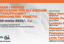 Gestione non autosufficienza in Veneto è un percorso a ostacoli, sindacati pensionati Spi Cgil, Fnp Cisl e Uilp Uil presentano le loro proposte Sindacati pensionati Spi Cgil, Fnp Cisl e Uilp Uil: proposte