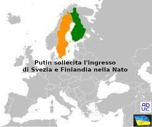Putin sollecita l'ingresso di Svezia e Finlandia nella Nato