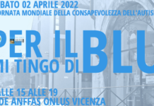 Autismo, per il BLU mi tingo di BLU: a Vicenza sabato 2 Aprile dalle 15 alle 19 presso la Corte centrale del Rione delle Barche