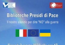 Venti di Guerra, Biblioteche per la Pace. Rete delle Biblioteche Vicentine: un minuto di silenzio giovedì 3 marzo alle 17 Biblioteche, presidi di pace