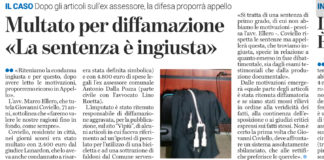 Dalla Pozza diffamato su ViPiù.it, condannato Coviello? Rettifica sul GdV del suo legale, Marco Ellero: “è sentenza 1° grado, faremo appello” Dalla Pozza ottiene condanna di Coviello? La rettifica su Il Giornale di Vicenza