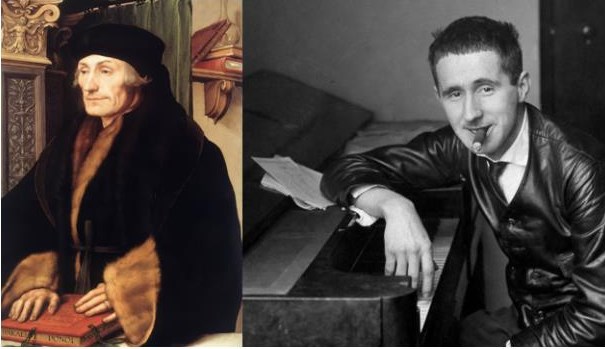 Erasmo da Rotterdam e Bertold Brecht