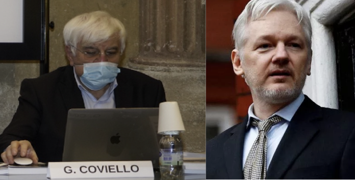 Giovanni Coviello e Julian Assange