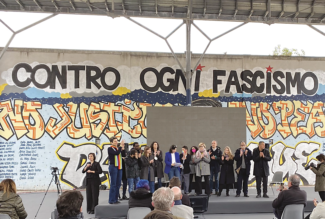 Elly Schlein e il suo evento di sabato a Roma (foto Il Manifesto)