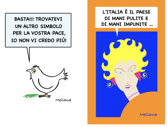 Confusione tra pace e mani... impunite, by Claudio Mellana