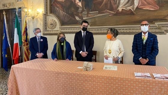 Pigafetta 500: Ana Principe con Margherita Michelazzo accolta da Rucco, Casarotto, Soprana