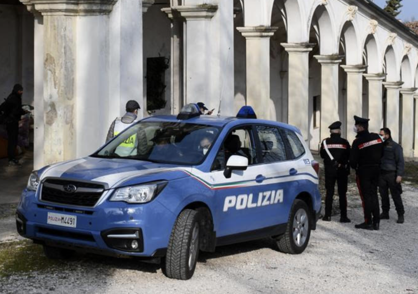 Questore di Vicenza Sartori fa ispezionare viale di accesso a monte Berico con Polizia e Carabinieri