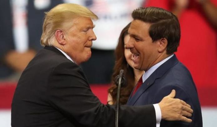 Ron DeSantis con Donald Trump