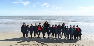 STOP WAR, scritto sulla sabbia dai biancorossi dell’Under 11: LR Vicenza a sostegno di OTB Foundation con CSV Vicenza per l’Ucraina Ucraina: STOP WAR, scritto sulla sabbia dai piccoli dell’Under 11 dell'Lr Vicenza