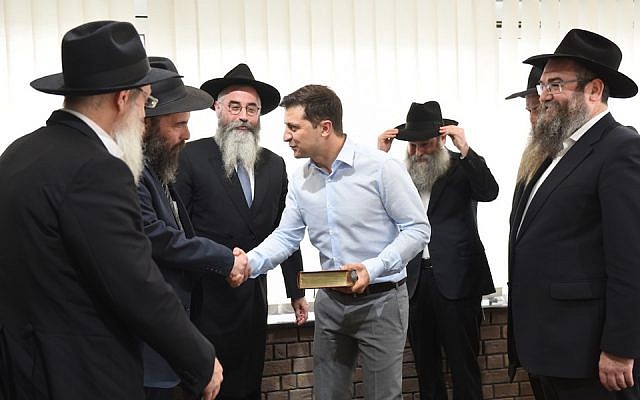 Ucraina, nel 2019 Zelensky incontra i rabbini Chabab ucraini