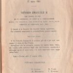 17 marzo 1861, Vittorio Emanuele II proclamato primo re d’Italia. Ma è il primo o il secondo? E la prima legislatura è l’VIII… Il re Vittorio Emanuele assume il titolo di Re d'Italia - 17 marzo 1861 (immagine da Wikipedia)