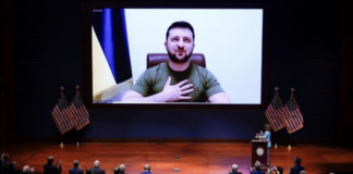 L’intervento di Zelensky al Congresso statunitense Zelensky, presidente dell'Ucraina, al Congresso Usa