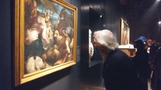 Vittorio Sgarbi in visita a Vicenza alla mostra “La Fabbrica del Rinascimento”