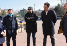 Emergenza Ucraina, il sindaco di Vicenza Francesco Rucco visita il centro di raccolta beni di San Giuseppe